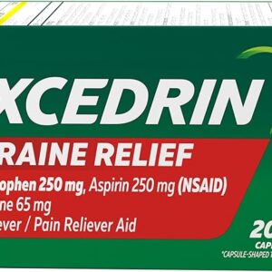 Excedrin Migraine Relief Caplets to Alleviate Migraine Symptoms - 200 Count