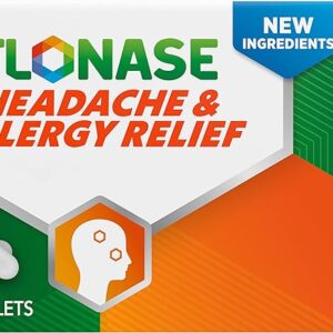 Flonase Headache and Allergy Relief Caplets with Acetaminophen 650mg, Chlorpheniramine Maleate 4mg and Phenylephrine HCl 10mg Per 2 Caplet Dose, Powerful Multi-Symptom and Congestion Relief ? 48 ct