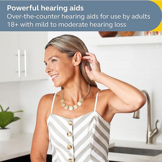 Jabra Enhance Select 50R Hearing Aids - Rechargeable, Nearly Invisible & Lightweight for All-Day Comfort - Designed for Mild to Moderate Hearing Loss - Includes Virtual Audiology Care – Gray - Image 2