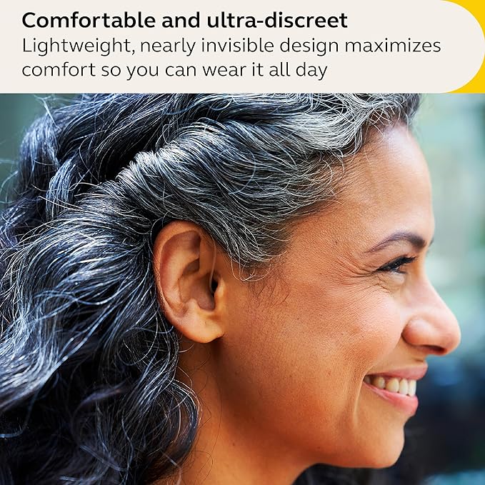 Jabra Enhance Select 50R Hearing Aids - Rechargeable, Nearly Invisible & Lightweight for All-Day Comfort - Designed for Mild to Moderate Hearing Loss - Includes Virtual Audiology Care – Gray - Image 4