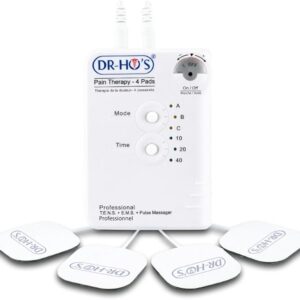 DR-HO'S Pain Therapy System TENS Unit and EMS for Pain Relief and Full Body Pain Management - Deluxe Package (Includes 24 Small Gel Pads, 6 Large Pads, and More) and 2 Year Warranty