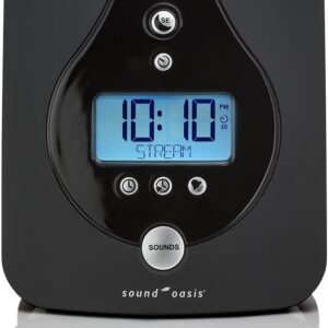 Sound Oasis Tinnitus Sound Therapy System, 24 Dr. Developed Sounds, Manage Tinnitus, Sleep Enhancement Lulls You to Sleep, Ear Ringing & Noise Relief, Privacy, Alarm w/Chime, Auto-Off Sleep Timer