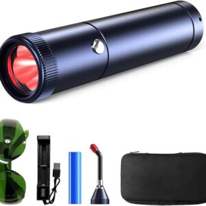 Cold Sore Red Light Therapy Device, Canker Sore Treatment for Lips, Fever Blister Pain Relief Infrared Light Therapy Wand for Mouth Nose Ear Knee Feet Hands Joint Muscle Ankle Dogs