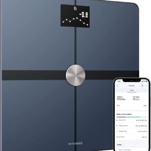 Withings Body+ Wi-Fi bathroom scale for Body Weight - Digital Scale and Smart Monitor Incl. Body Composition Scales with Body Fat and Weight loss management