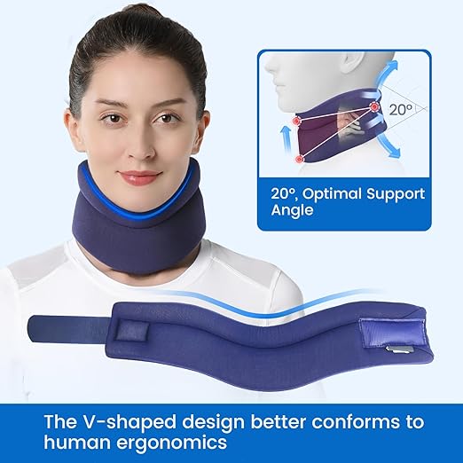 Velpeau Neck Brace -Foa+D2:D74m Cervical Collar - Soft Neck Support Relieves Pain & Pressure in Spine - Wraps Aligns Stabilizes Vertebrae - Can Be Used During Sleep - Image 3