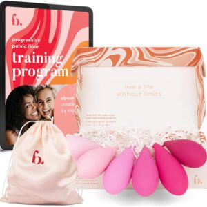 Bodyotics Pelvic Floor Muscle Trainer - Pelvic Floor Tightening and Strengthen Bladder Control - Weighted Exercisers for Women - Prevent Prolapse - Set of 6...