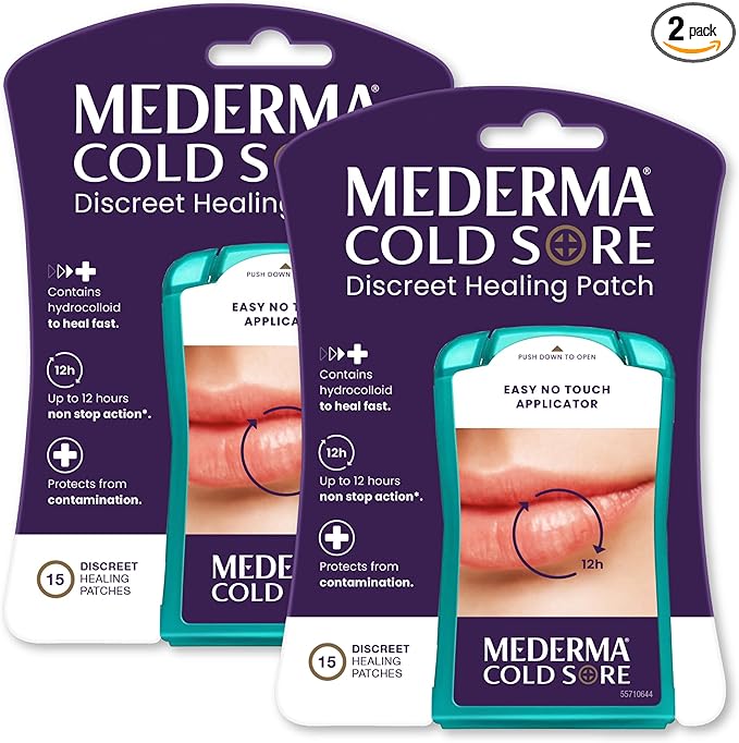 Mederma Discreet Cold Sore Healing Patch - Twin Pack to Protect and Conceal Cold Sores (30 Patches)