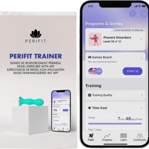 Exercise Products for Women Pelvic Floor Strengthening Device Incontinence Treatment Device, Electric Pelvic Muscle Exerciser (White)