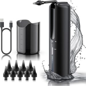 Ear Wax Removal - Electric Ear Irrigation Flushing System - Water Powered Ear Cleaner with 4 Pressure Modes - Safe and Effective Ear Cleaning Tool - Water Resistant USB Rechargeable Brand: Lebbtl
