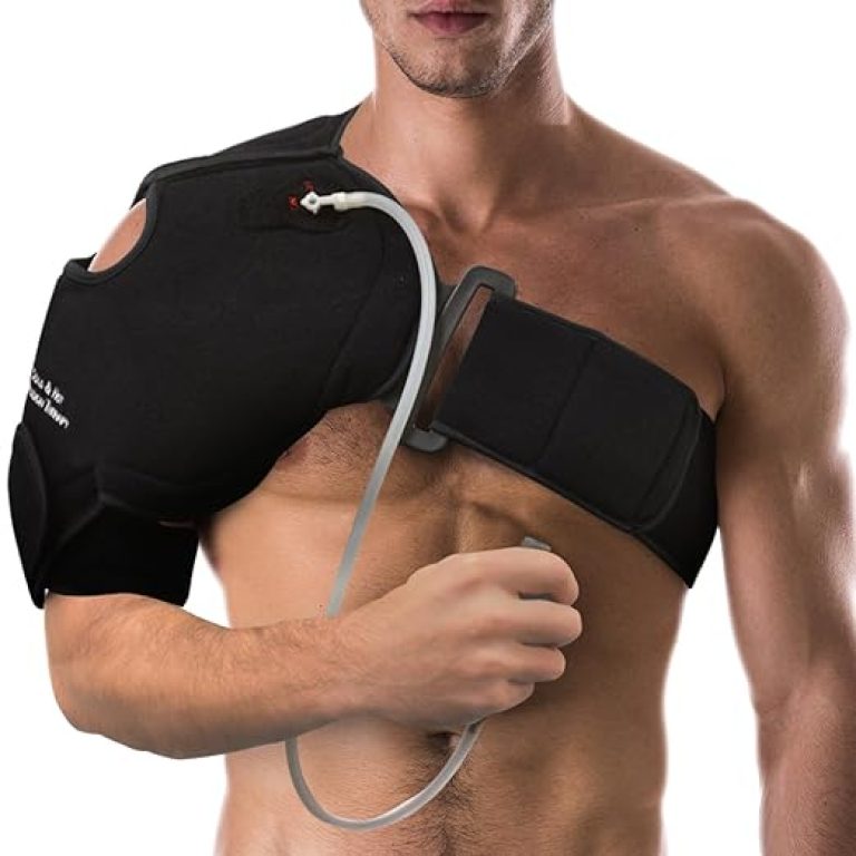 NatraCure Hot or Cold Therapy Shoulder Ice Pack Wrap - Shoulder Brace for Pain Relief, Heating Pad for Rotator Cuff Injuries, Surgery, Gym, Baseball - 6032 - Image 2