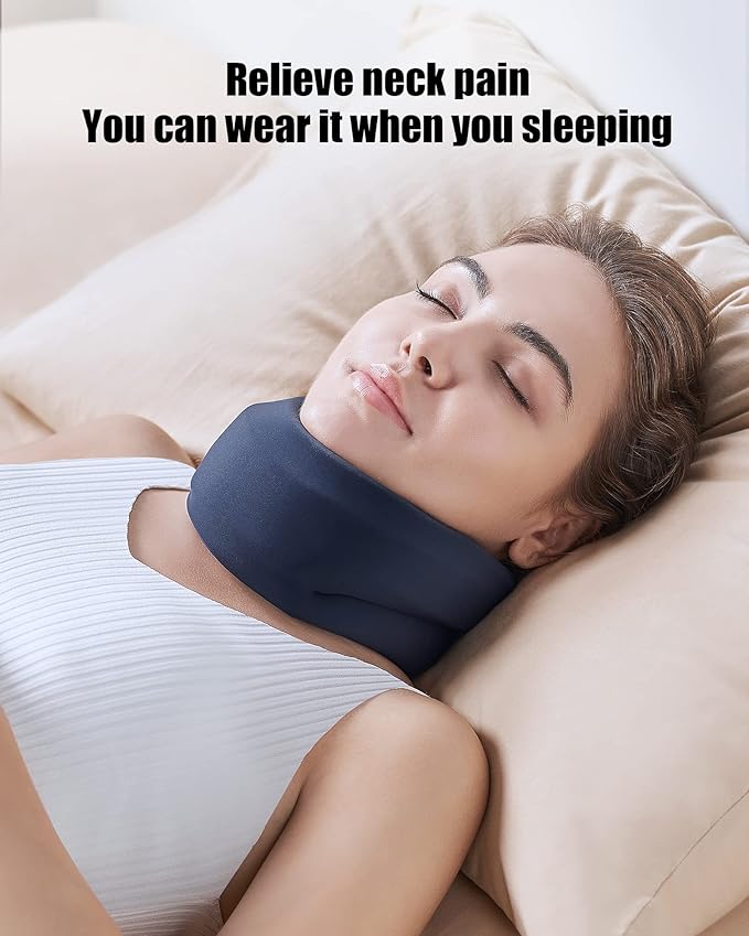 BLABOK Neck Brace for Sleeping - Cervical Collar Relief Neck Pain and Neck Support Soft Foam Wraps Keep Vertebrae Stable for Relief of Cervical Spine Pressure for Women & Men - Image 2