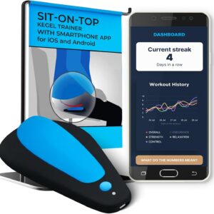 Boost Kegel Pelvic Floor Muscle Trainer for Men | Sit-On-Top Kegel Exerciser for Pelvic Floor Strengthening with Biofeedback | Kegel Toner for Bladder...