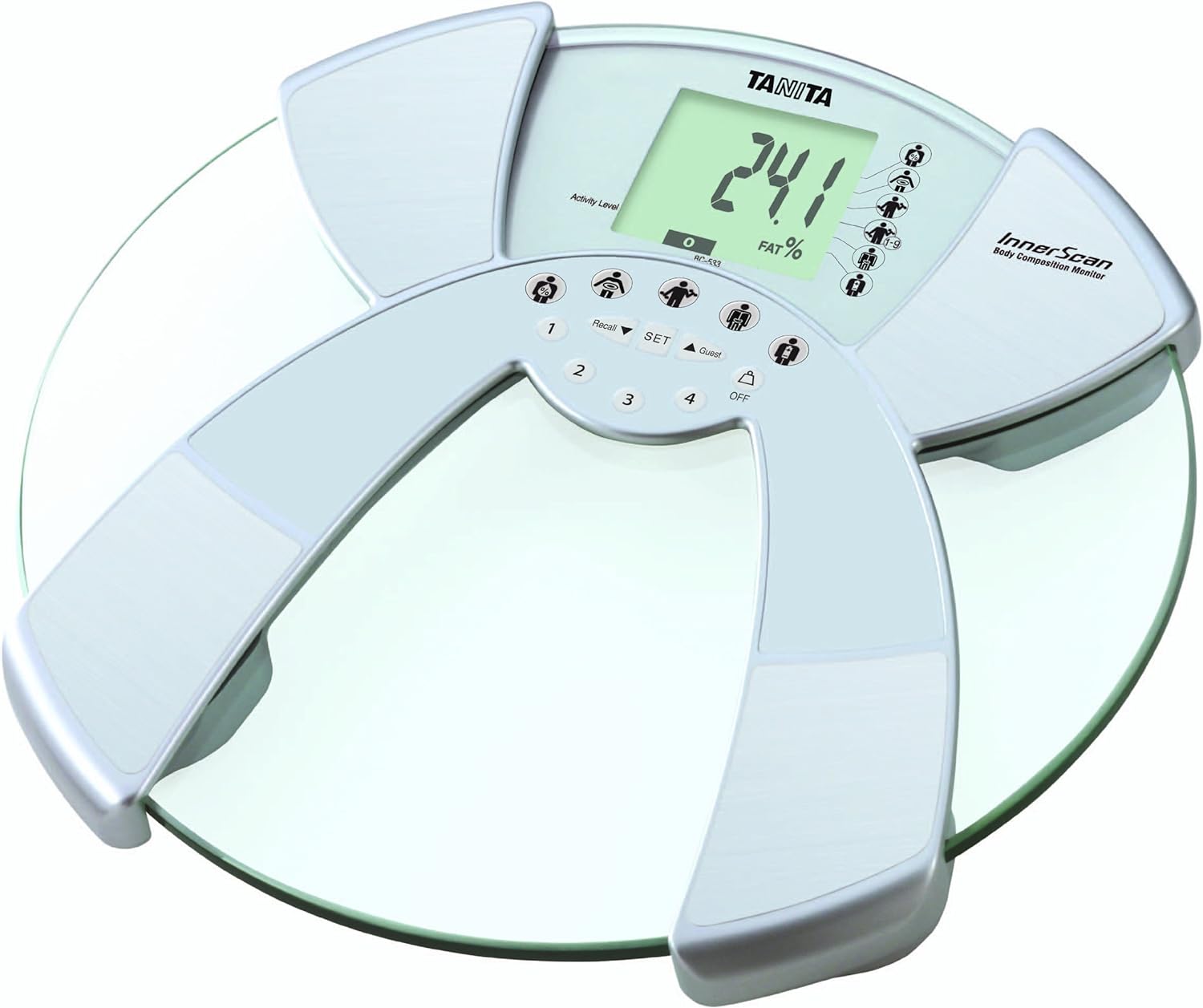 TANITA's BC-533 FDA Cleared Glass Innerscan Body Composition Monitor - Image 3