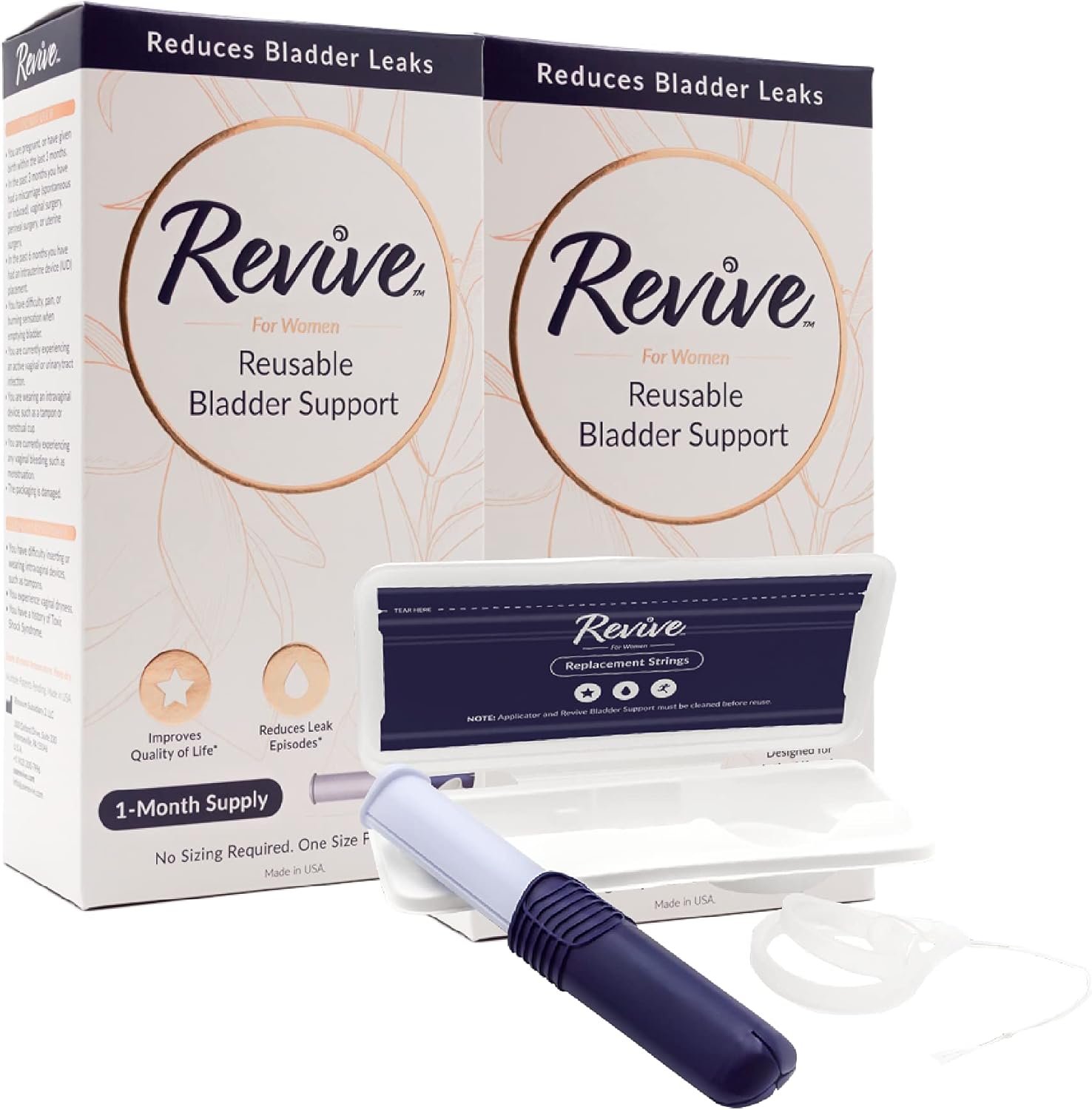 Revive Bladder Support for Women | Discreetly Control Leaks for up to 12 Hours | Supports Stress Incontinence | Comfortable Alternative to Pads & Liners...