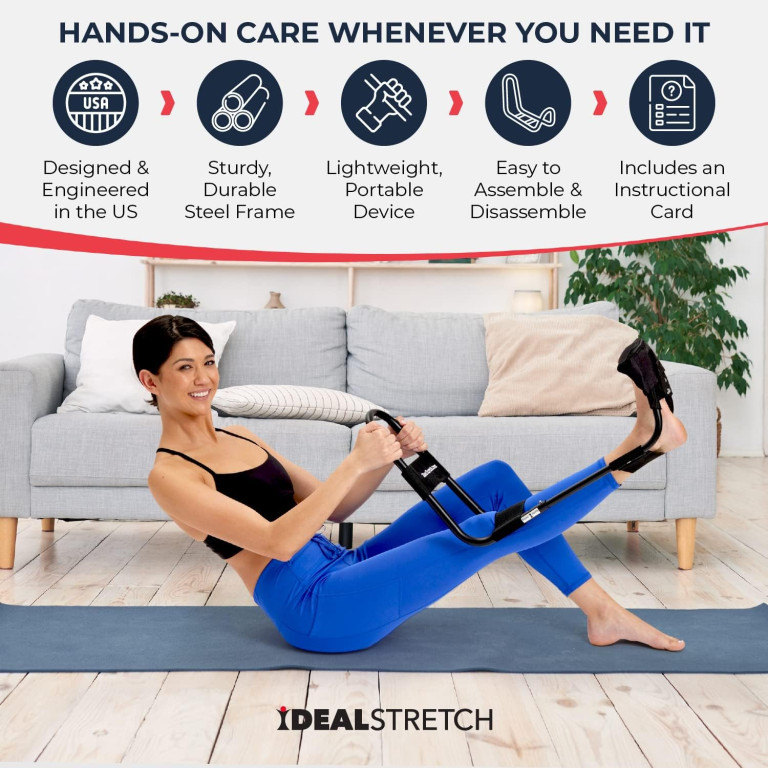 IdealStretch Original - Hamstring, Lower Back & Calf Stretcher - Knee Extension & Pain Relief - Image 3