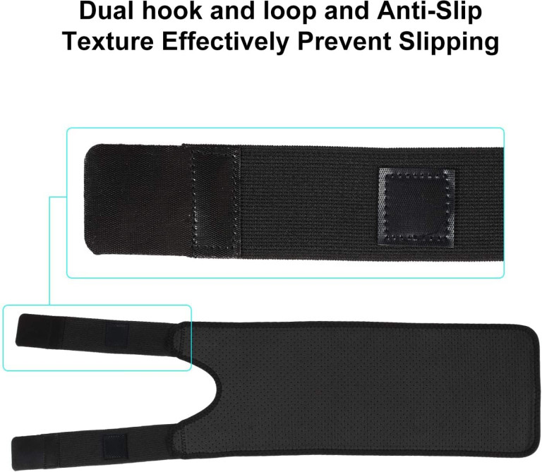 supregear Thigh Brace Support, Adjustable Hamstring Quad Wrap, Neoprene Thigh Compression Sleeve for Pulled Groin Muscle, Sprains, Quadricep, Tendinitis and - Image 3