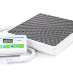 Medical Grade Floor Scale - Portable - Easy to Read Digital Display - Heavy Duty - Home, Hospital & Physician Use - Pound & Kilogram Settings - 12" x 12.5" Platform - 550 lb Limit by Patient Aid