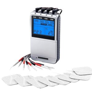Med-Fit 906A Premier 4 Channel Rechargeable - TENS EMS Combo Muscle Stimulator for Pain Relief and Muscle Strengthening