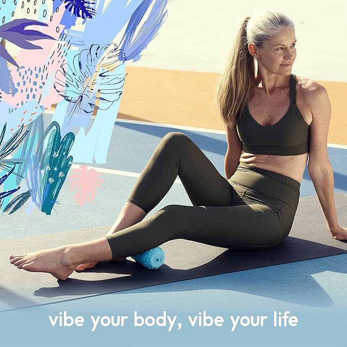 Vibit - Vibrating Massager for Plantar Fasciitis, Pain Relief and Sciatica, Foot and Body Portable Massage Roller, Deep Tissue Pain Relief from Feet to Neck, Electric, 3 Vibration Levels (Black) - Image 3