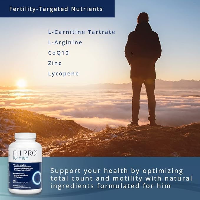 Fairhaven Health FH Pro for Men | Premium Fertility Supplement for Men | Optimal Count Support and Motility for Him | Male Multivitamin for Conception Support | 180 Capsules | 1 Month Supply - Image 2
