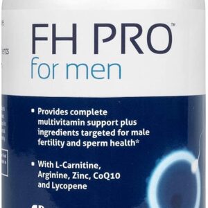 Fairhaven Health FH Pro for Men | Premium Fertility Supplement for Men | Optimal Count Support and Motility for Him | Male Multivitamin for Conception Support | 180 Capsules | 1 Month Supply