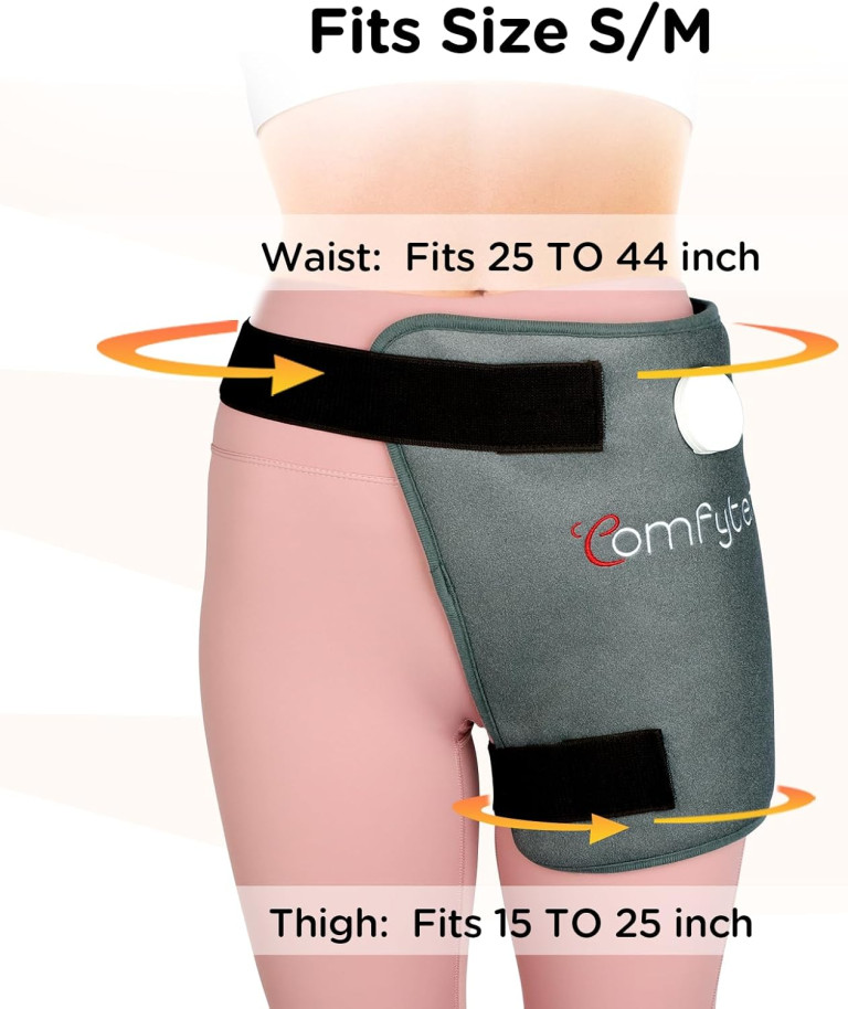 Comfytemp Hip Heating Pad for Hip/Sciatica Pain Relief - FSA HSA Eligible Hip Support Brace, Birthday Gifts for Women/Men/Mom, Lower Back/Thigh/Buttock - Image 3