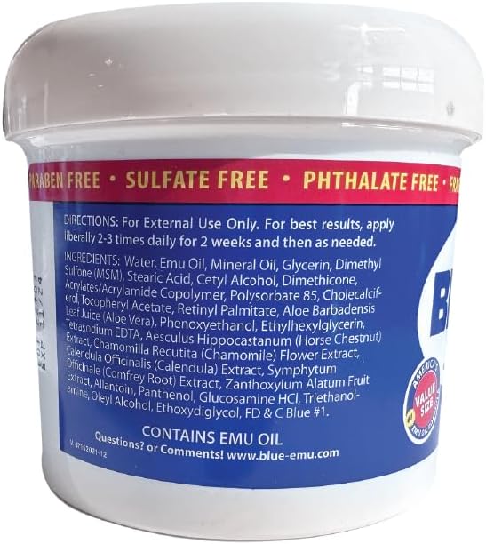 Blue Emu Muscle and Joint Deep Soothing Original Analgesic Cream, 1 Pack 12oz,00234 - Image 4