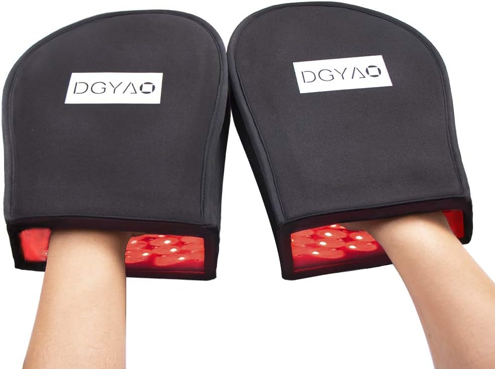 Red Light Therapy Devices Near Infrared LED 880 NM Hand Pain Relief Double Side pad for Fingers Wrist(Two Pads Set)