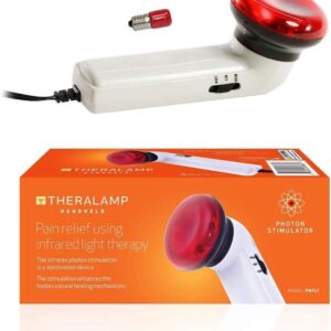 Red Light Therapy Infrared Heating Wand by Theralamp – Handheld Heat Lamp includes Replacement Bulb – Provides Muscle Pain Relief and Increased Blood Circulation