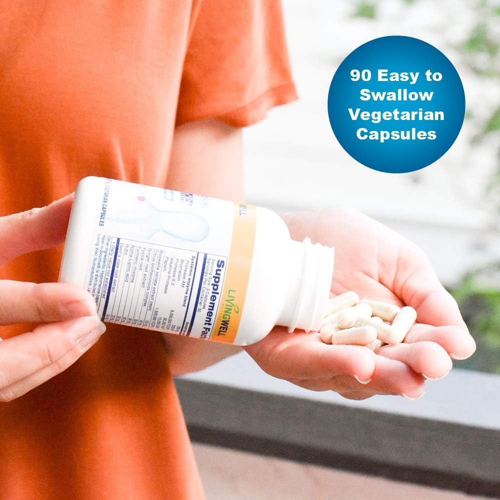 HEAL-N-SOOTHE Natural Joint Support Supplement - Proteolytic Enzymes for Maximum Joint Support and Back Support- 540 Count for Men and Women - Image 2