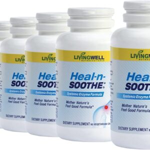 HEAL-N-SOOTHE Natural Joint Support Supplement - Proteolytic Enzymes for Maximum Joint Support and Back Support- 540 Count for Men and Women