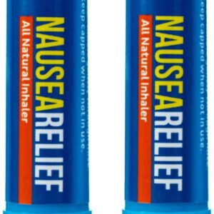 Basic Vigor Nausea Inhaler 2 Pack - Aromatherapy for Chemo Support, Motion Sickness, Queasiness, etc.
