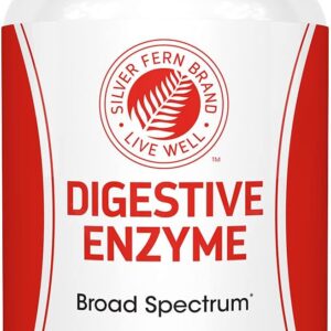 Silver Fern Brand Ultimate Digestive Enzyme Supplement - 1 Bottle = 90 Capsules - High Potency, Multi Enzyme - Digestive Comfort & Food Tolerance - Hemicullulase, Peptidase, Maltase, More