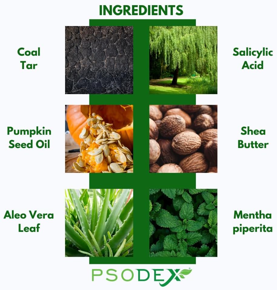 Psoriasis Cream – 3.4fl oz Topical Psoriasis Treatment with Coal Tar, Salicylic Acid, Tea Tree Oil, Aloe Vera – All-Natural Ingredients – Soothing and Moisturizing Coal Tar Psoriasis Cream - Image 5