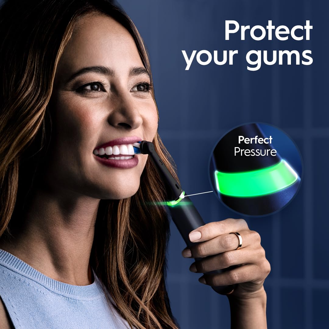 Oral-B iO Series 9 Electric Toothbrush with 3 Replacement Brush Heads, Black Onyx - Image 4