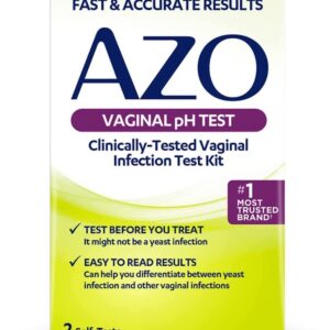 AZO Vaginal pH Test Kit, Clinically-Tested Vaginal Infection Test Kit, FSA/HSA Eligible, Fast & Accurate Results, from The #1 Most Trusted Urinary Health Brand, 2 Self-Tests