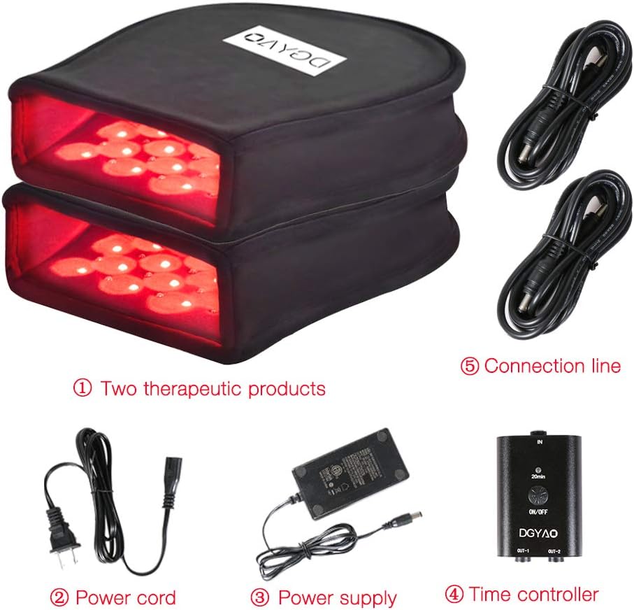 Red Light Therapy Devices Near Infrared LED 880 NM Hand Pain Relief Double Side pad for Fingers Wrist(Two Pads Set) - Image 4