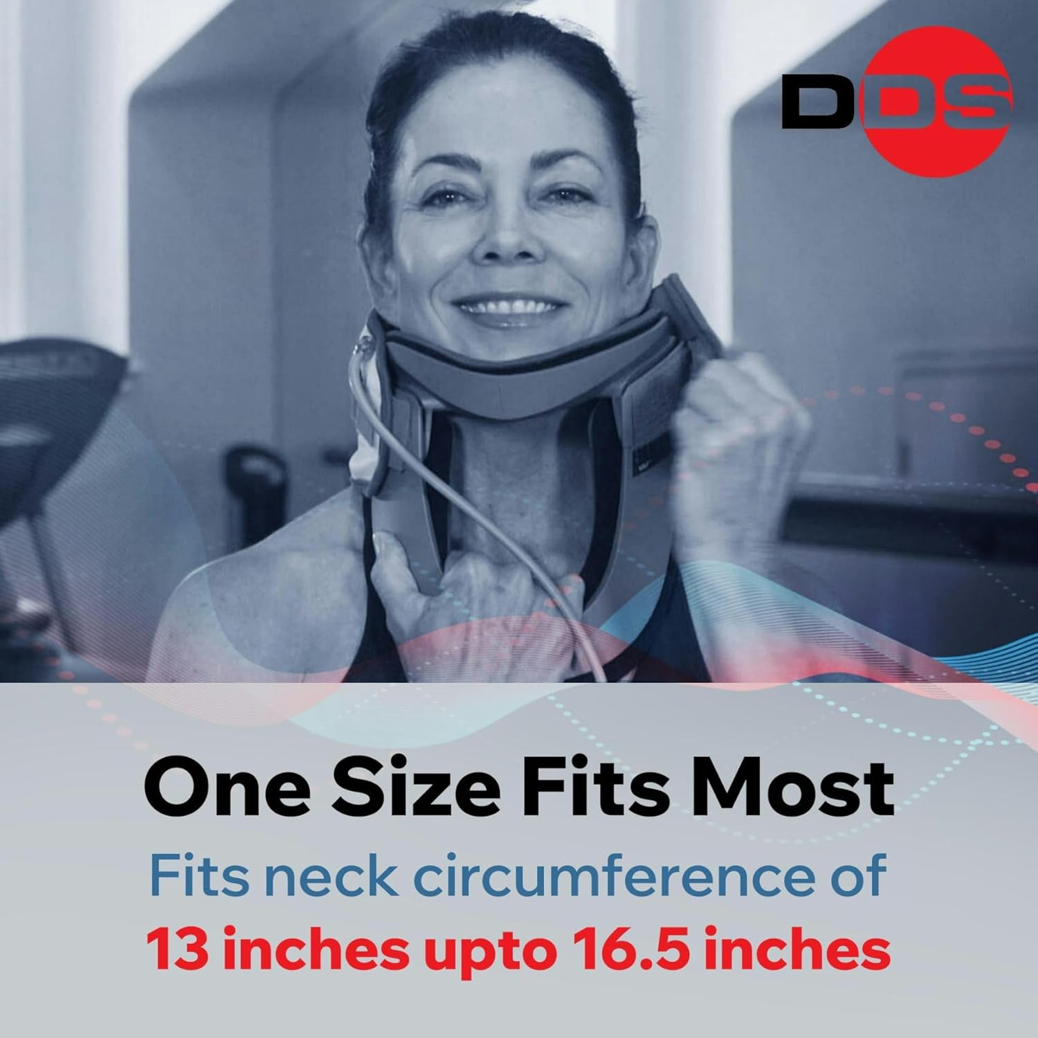 DDS MAX Cervical Traction Collar Neck Brace for Pinched Nerve, Pneumatic, Stretcher, Pain Relief, Relaxation, Manual Air Pump, Decompression and Tension Release, Cervical Spine Alignment. - Image 5