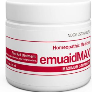 emuaid EMUAIDMAX Ointment 2oz - Eczema Cream. Maximum Strength Treatment. Use Max Strength for Athletes Foot, Psoriasis, Jock Itch, Anti Itch, Rash and Skin Yeast Infection.