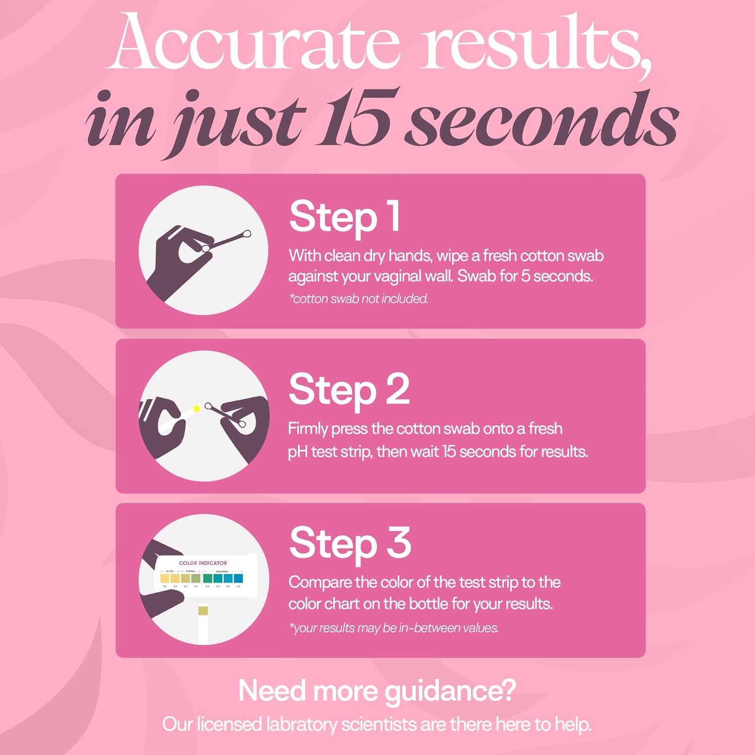 Vaginal ph test strips for women(50 cnt). BV Bacterial Vaginosis and Yeast Infection Test Strips. Feminine pH test for Vaginal Health, Acidity, and Alkalinity. Strips in Sealed Pouches - Image 5