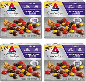 Atkins Endulge Treat, Caramel Nut Chew bar, 60Count (Value Pack)
