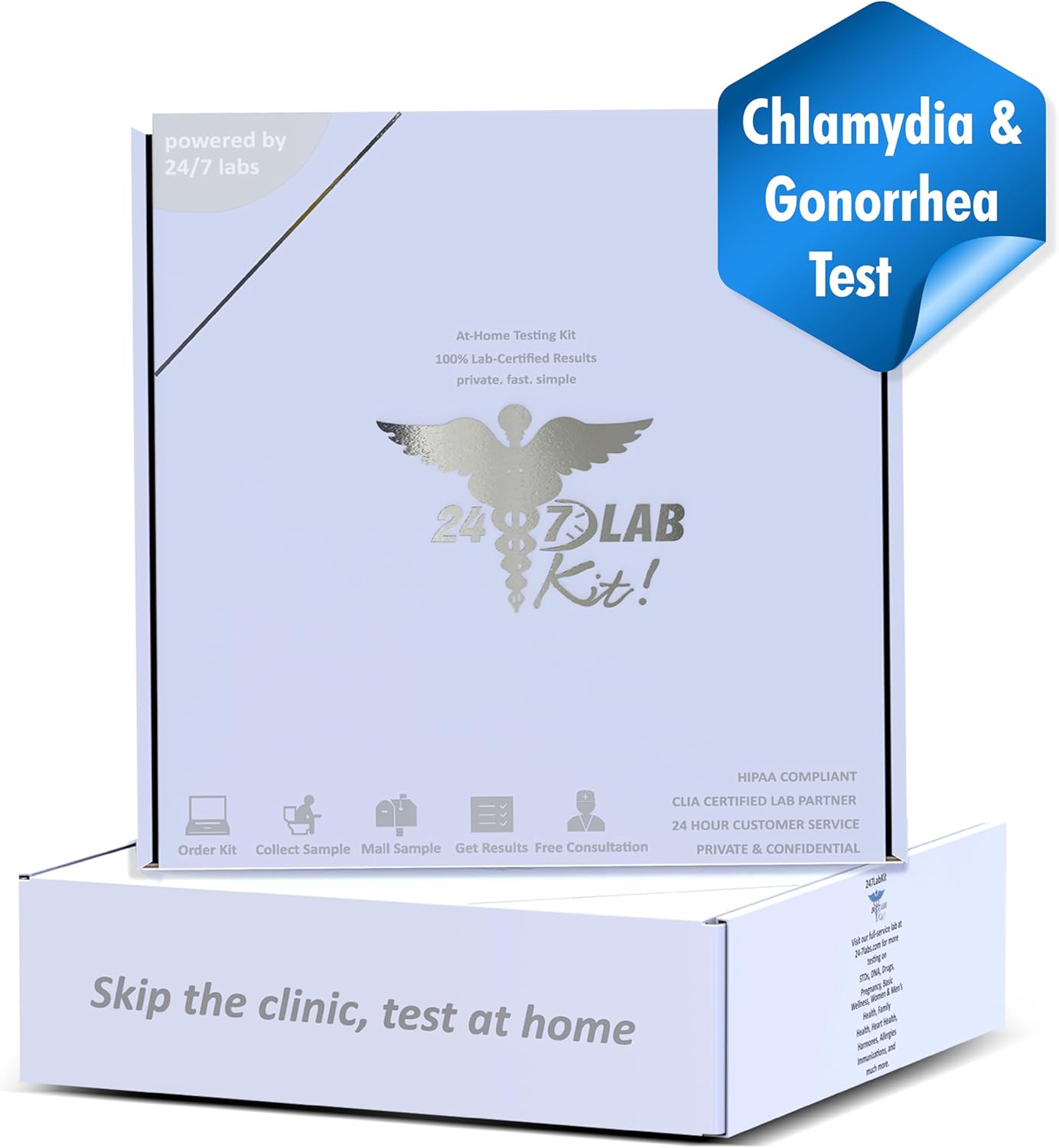 STD Testing Kit for Men and Women Chlamydia and Gonorrhea Screening Discreet and Accurate Results Private and Secure CLIA Certified Labs - Image 4