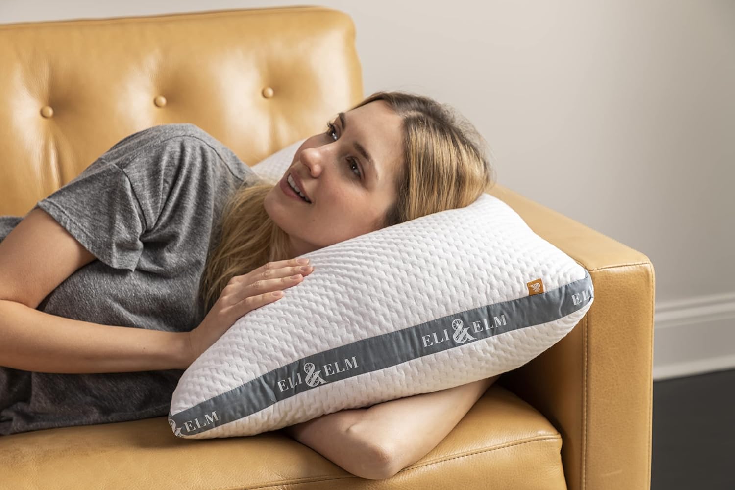 Eli & Elm | Ultimate Side Sleeper Pillow with Adjustable Filler to Get The Perfect Contour Curved Pillow for A Neck Pain Relief Sleep - Image 2