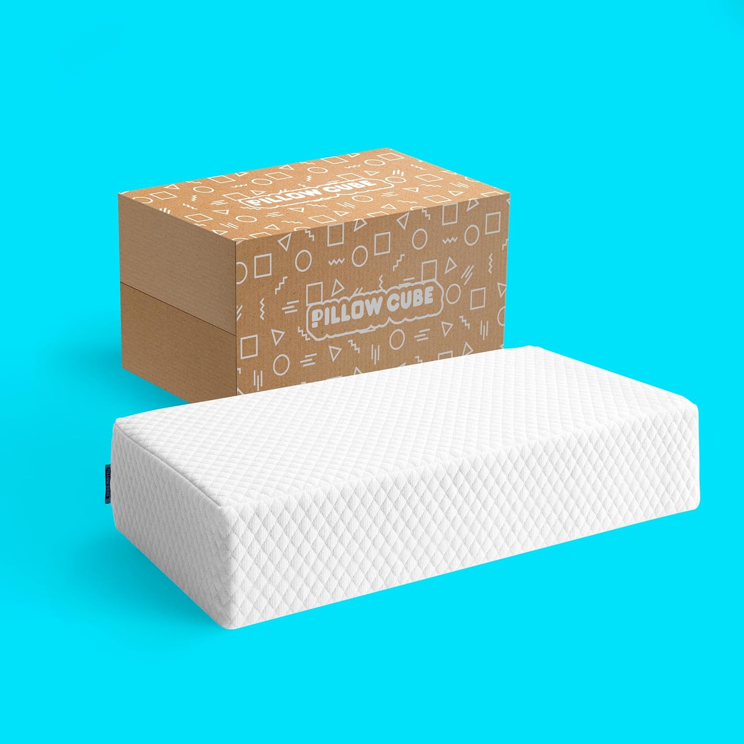 Pillow Cube Side Cube - Most Popular (5?) Bed Pillows for Sleeping on Your Side, Cooling Memory Foam Pillow Support Head & Neck for Pain Relief