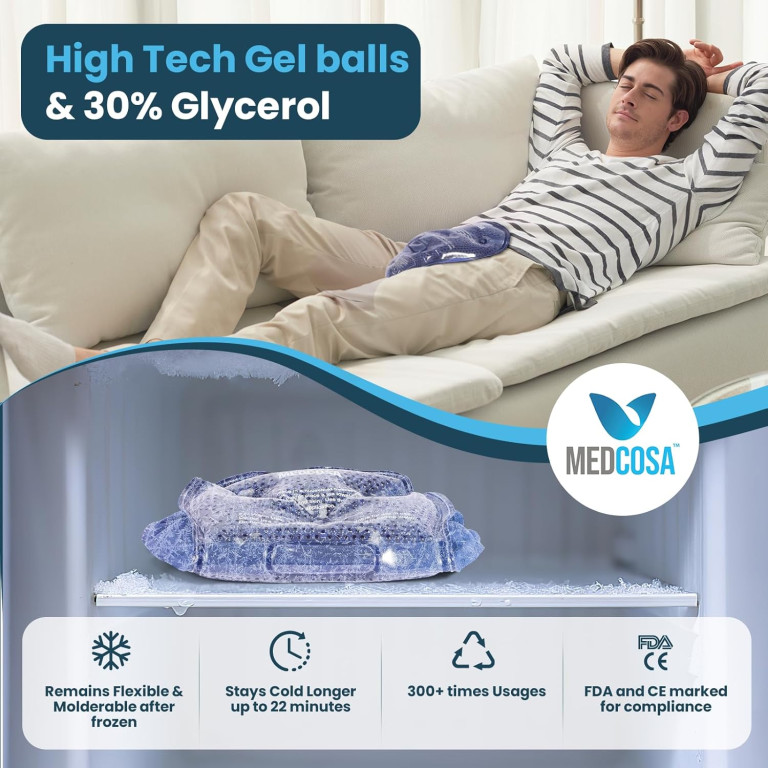 Vasectomy Ice Pack - Professional Cold Therapy - Reduces Pain & Swelling After Vasectomies, Hernia or Varicocele Surgery - Reusable for Testicular Injuries - Image 3