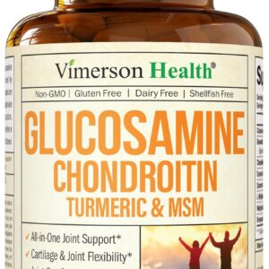 Glucosamine Chondroitin MSM Turmeric Boswellia - Joint Support Supplement. Antioxidant Properties. Helps with Inflammatory Response. Occasional Discomfort Relief for Back, Knees & Hands. 90 Capsules