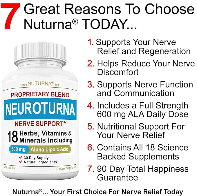 Neuropathy Support Supplement with 600 mg Alpha Lipoic Acid - Nerve Support Formula for Feet, Hands, Fingers, Legs Toe - Maximum Strength Natural Nerve Supplement Vitamins - 240 Pills - Image 4