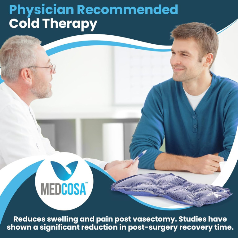 Vasectomy Ice Pack - Professional Cold Therapy - Reduces Pain & Swelling After Vasectomies, Hernia or Varicocele Surgery - Reusable for Testicular Injuries - Image 2