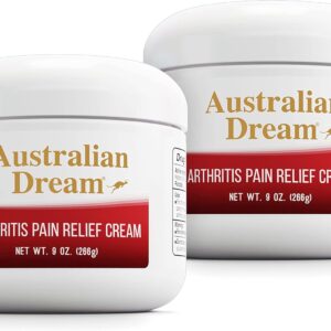 Australian Dream Arthritis Pain Relief Cream (Pack of 2) | Soothing, Non-Greasy | 9 oz Jars | Powerful Topical Arthritis Pain Relief, Good for Muscle Aches, Joint Pain