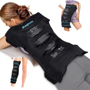 Maginno Neck Shoulder Ice Packs for Injuries Reusable,Gel Cold Pack Wrap for Upper Back Pain Relief,Cold/Heat Compress Therapy for Swelling, Bruises.Flexible Cold Gel Pack for Reducing Muscle Pain.